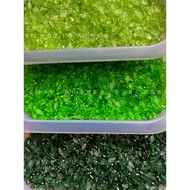 [Pack of 50/100] Plastic leaf beads, green leaf acrylic beads, apple leaf charms [handmade materials
