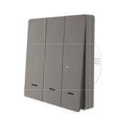 MOES WiFi Push Button Switch Neutral Wire Require ！！！ 2-Way RF433 Wall Panel Transmitter Kit Smart l