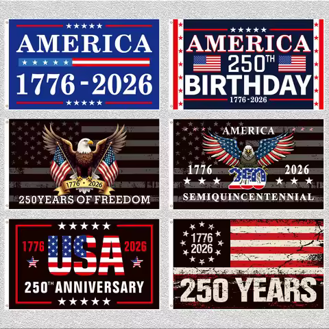 3x5 feet United States 250th Anniversary Flag 1776-2026, Independence Day Flag, 250 Years US Birthda