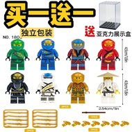 Compatible with LEGO miniature Ninja full set of 14 seasons Lloyds Jungle Samurai Boy Island assembl