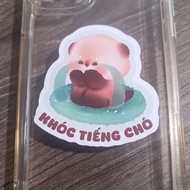 Crying Dog Sticker - funny meme Sticker