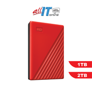 WD Western Digital My Passport USB 3.0 Portable External Hard Disk Drive - Red/Blue/Black/White (1TB