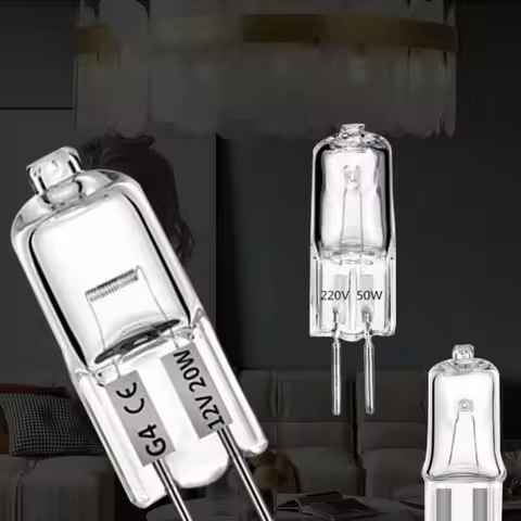 [JOY]1PC 12V 220V 2-Pin Type G4/G5.3/G9 Halogen Lamps Lights 20W/25W/35W/40W Clear Each Bulb For Hom