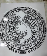 Tem dán Nắp Capo Cho xe tải xe ô tô.Tem trống đồng ( Hình thật )