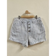 Bdg Striped Jeans Shorts
