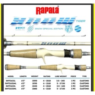 RAPALA 2023 SNOW TIGER BAITCASTING ROD (SNOW SPECIAL EDITION)