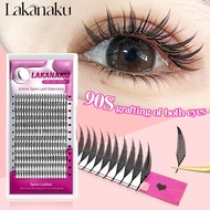 LAKANAKU Anime Spire Lashes Individual Feather Eyelash Extensions Manga Style Lashes