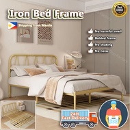 Iron Bed Stainless Steel Bed frame steel Nordic frame bed high quality iron bed frame bedroom furniture iron sheets double bed/queen bed