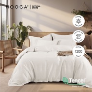 (4 NEW COLOURS) Hooga OLAV ELYONA 1200TC Tencel Bedsheet | Fitted Sheet Set