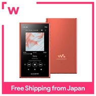 Sony Walkman 16GB A series NW-A105: High resolution compatible / bluetooth / android mounted / microSD compatible Touch panel mounted Up to 26 hours continuous playback Orange NW-A105 D