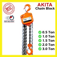 AKITA Heavy Duty Chain Block 0.5Ton 1Ton 1.5Ton 2Ton 3Ton