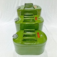 ถังน้ำมัน แกลลอนน้ำมัน 20 ลิตร AP Oil Tank 20L Green น้ำมันเหล็กหนาถังน้ำมันดีเซลถังน้ำมันรถยนต์ถังส