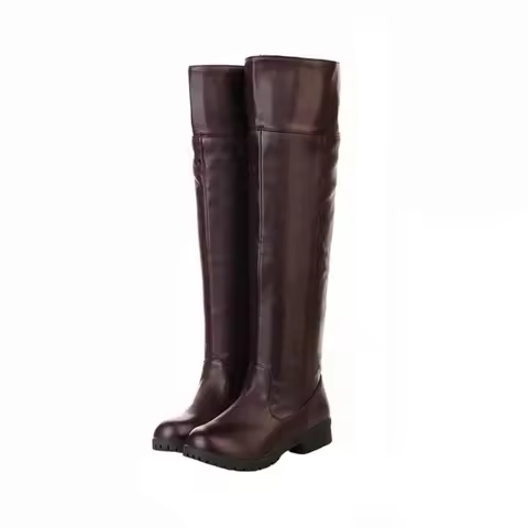 Unisex Attack on Titan Shingeki no Kyojin Eren Levi Cosplay Boots Knee Length Anime Cosplay Shoes Bl