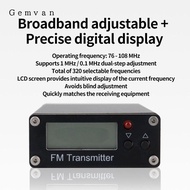 [Gemvan] 0.5W FM Transmitter Digital Display with 2000M Distance Frequency Modulation