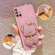 Shockproof Phone Case for Samsung Galaxy A35 A25 A71 A51 A31 A42 M42 M51 5G 4G Cute 3D Hatted Baby B