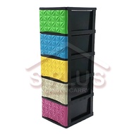 5 Tier Drawer Colorful Plastic asdasdasd