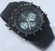 Jam Tangan casio Edifice EFA -133 Rubber Pull Black