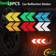 LANFY Car Sticker Automobiles Waterproof Personality Bumper Sticker Arrow Decal Reflective Tape Safety Warning Car-styling Car Accessories