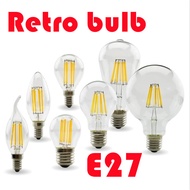 Retro Edison E27 LED Filament Bulb Lamp 220V Light Bulb  A60 ST64 G80 G95 Bulb Vintage Candle Light