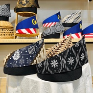 Tanjak Batik Melayu Instant Ready To Wear Dewasa Dan Kanak-Kanak Lelaki Pelekat Velcro Ootd Silat Tr
