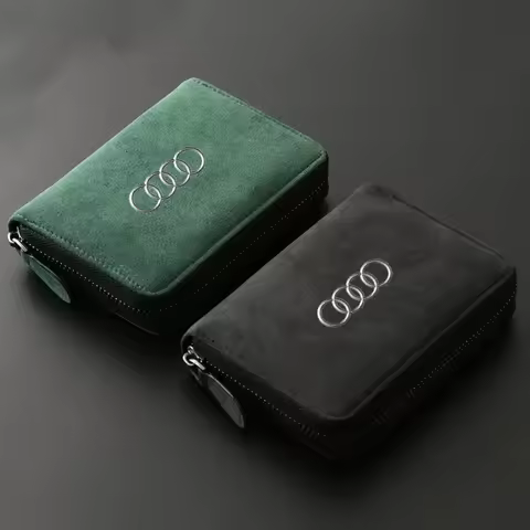 Business Credit Card Holder Unisex Coin Purse for Audi A3 A4 B5 B6 B8 A3 8P 8V 8L A5 A6 C6 C5 A1 A7 