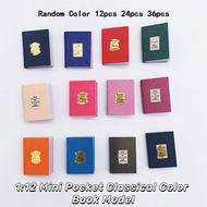 Màu'sắc ngẫu nhiên 12 chiếc 24 chiếc 36 chiếc Mini Pocket Ins Sách màu cổ điển Mô hình nhà búp bê 1: