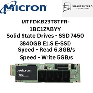 Micron MTFDKBZ3T8TFR-1BC1ZABYY Hard Drive 3.84TB SSD NVMe PCIe Gen4 E1.S 5.9mm SED - TCG Opal 2.0 - 
