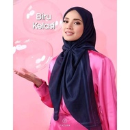 Biru Kelasi - Tudung Fazura Cheritera Warna Pink Label