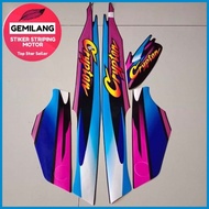 [OSPNT] HITAM Striping Decal Polet Sticker yamaha crypton cripton 1995 1996 1997 Black list Standar