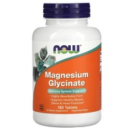✅READY STOCK✅NOW Foods, Magnesium Glycinate, 180 Tablets, EXP 03/2030