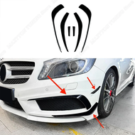 For Mercedes Benz A Class W176 Front Bumper Canard Spoiler A180 A200 A250 A45 AMG 2013-2015 Car Inta