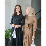 Gamis Gamis 2023 Lebaran Wanita Midi Dress Kekinian Simple Baju Gamis