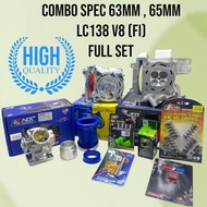 COMBO SPEC 63MM , 65MM LC135 V8 (FI) FULL SET (HEAD CNC PORTING)