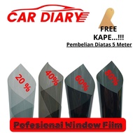 152 CM X 50 CM Window Film Sticker / Car Diary Window Film / Heat Reject Car Window Sticker