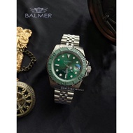 [Original] 宾马Balmer 5006G SS-6 Automatic Sapphire Men Watch with Green Dial and Silver Stainless Steel