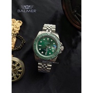 [Original] 宾马Balmer 5006G SS-6 Automatic Sapphire Men Watch with Green Dial and Silver Stainless Ste