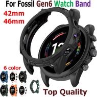 Case For Fossil Gen6 42mm 44mm Watch Band Screen Protectors Case Cover TPU Frame Bracelet Shell Watches Accessories for Fossil Gen 6 Watch Case