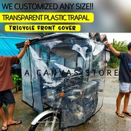 (4ft x 2 meters) TRICYCLE FRONT COVER TRANSPARENT PLASTIC TRAPAL