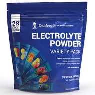 Dr. Berg's Electrolytes Powder 7 Flavors 28 Stick Packets - Travel Size Electrolyte Drink Mix - Boos