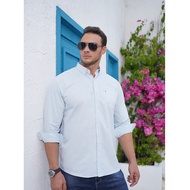 Men Fat Guy Large Size Fat Guy Inch Shirt Long Sleeve Shirt Casual Plus Size Shirt Spring Autumn Loo