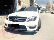 W204 C63 三件式 前下巴 定風翼 類卡夢碳纖維 蘆洲