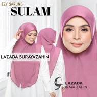 [Sulam Penuh] Bidang 50 Tudung Sarung Sulam Chiffon Awning Scuba