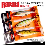 RAPALA Fake Bait BALSA XTREME Model. BXM-10 MINNOW Size 10 Cm. Weight 12 Grams