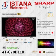 SHARP 4K UHD ANDROID 11 DIGITAL TV 70 INCH 4T-C70DL1X