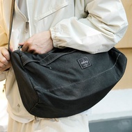 sobag日系街頭潮酷大容量斜挎單肩帆布包包男中性山系運動健身包
