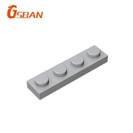 GSBan 3710 Bricks 10pcs Plate 1x4 Compatible Lego Small Particles Building Blocks Accessories