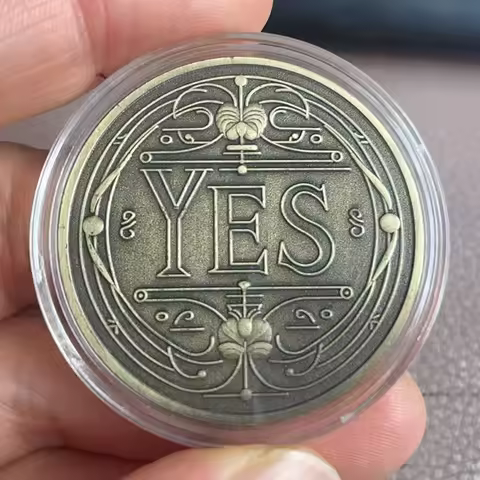 Yes or No Decision Coin Souvenir Commemorative Coin Collection Lucky
