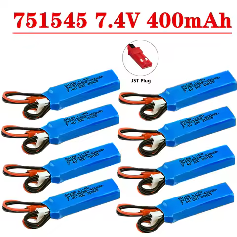 RC Car Battery 7.4V 400mah Lipo Battery For P929 P939 K969 K979 K989 1/28 Remote Control Car Spare P