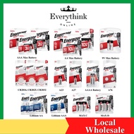 [READY STOCK] ENERGIZER BATTERY AA / AAA / 9V / CR 2016 / 2025 / 2032 / AAAA / A23 / A27 / A76 / MAX