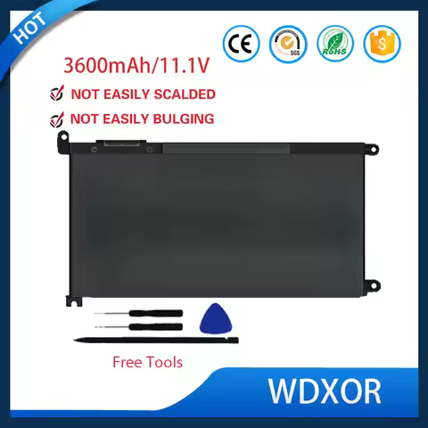 42Wh WDX0R Laptop Battery For Dell Vostro 5468 5471 5568 Inspiron 13 5368 5378 5379 7368 5770 7460 7